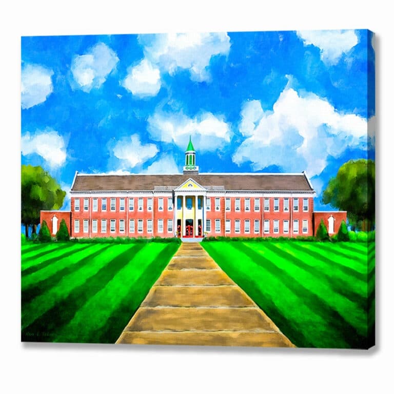Andalusia High School – Old Main Canvas Print