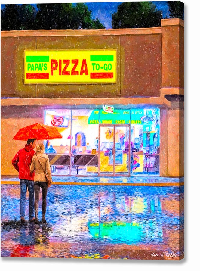 Papa’s Pizza To Go – Montezuma Georgia Canvas Print