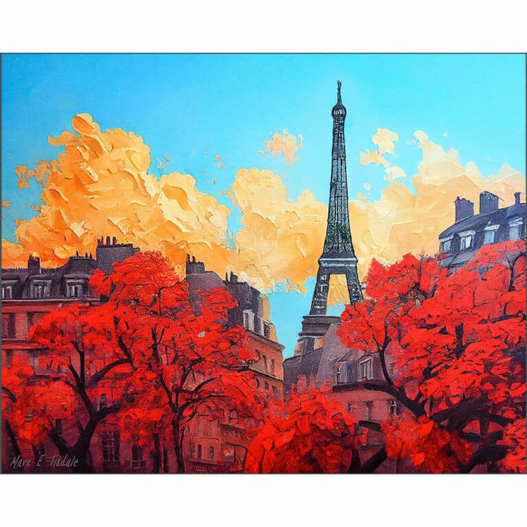 Paris In Autumn – Evening Light Art Print