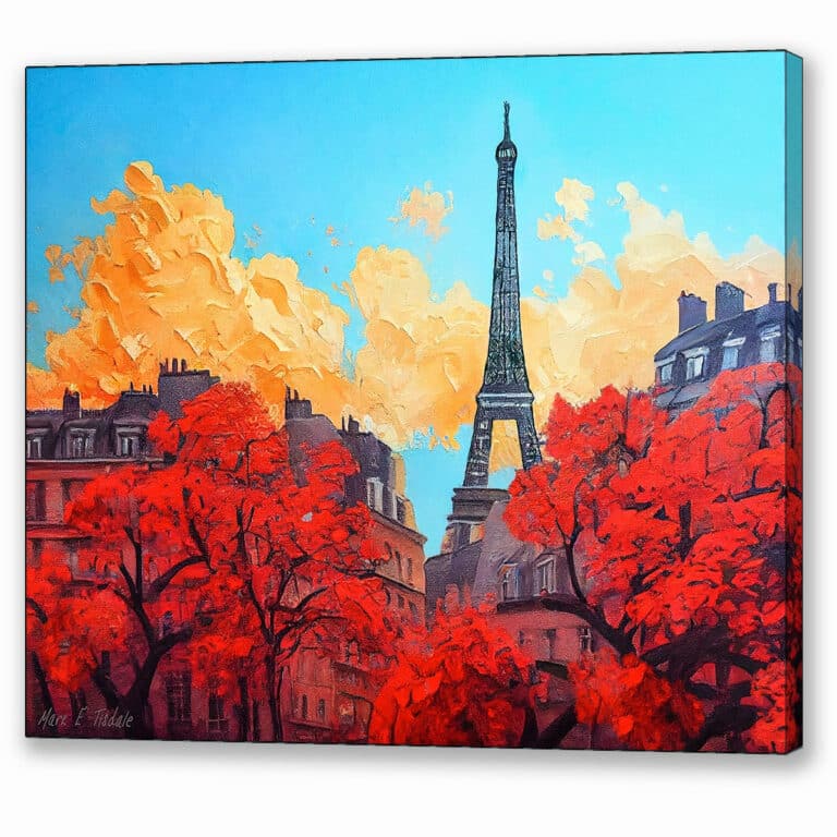 Paris In Autumn – Evening Light Canvas Print