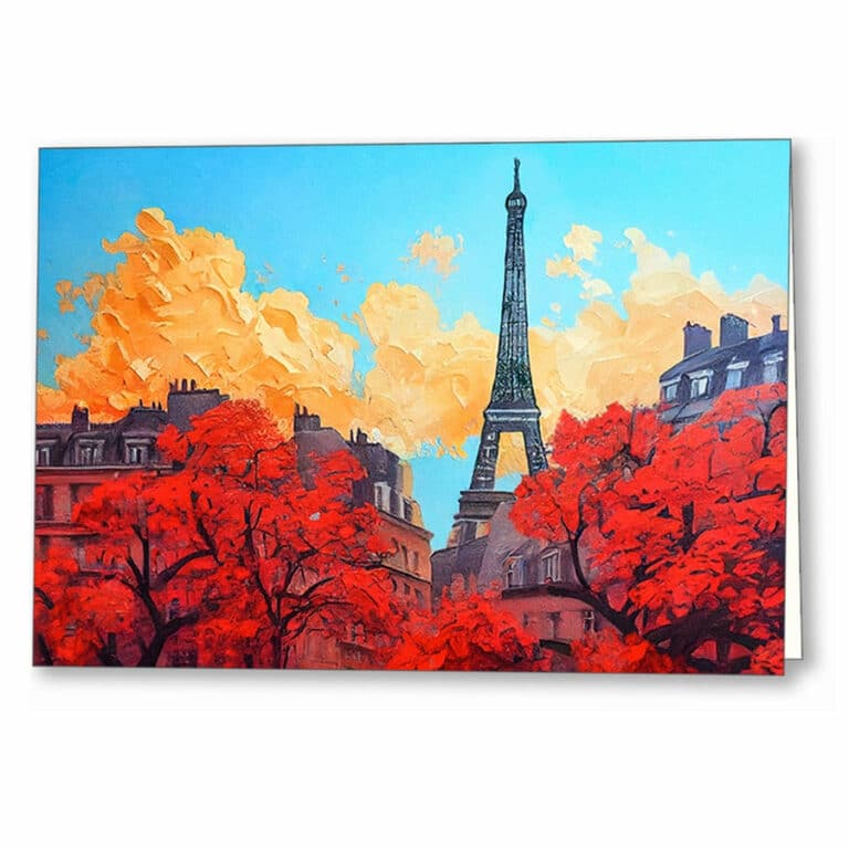 Paris In Autumn – Evening Light Greeting Card