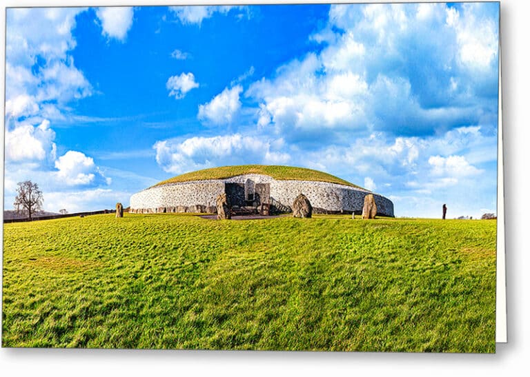 Prehistoric Ireland – Newgrange Passage Tomb Greeting Card