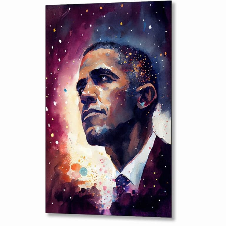 Rise Up – President Obama Metal Print