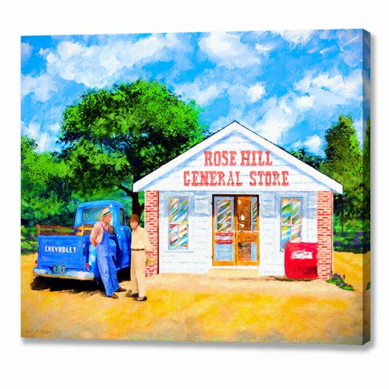Simpler Times – Country Store Canvas Print