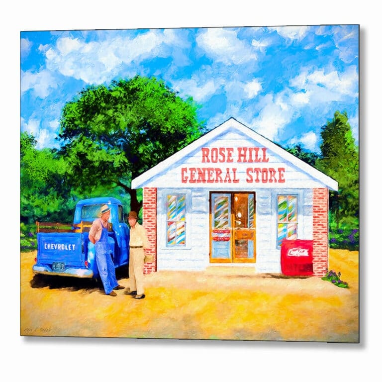 Simpler Times – Country Store Metal Print