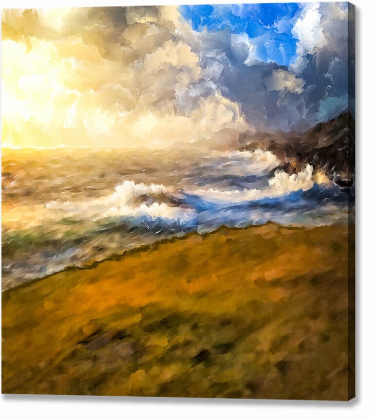 Rugged Coastal Landscape Canvas Print