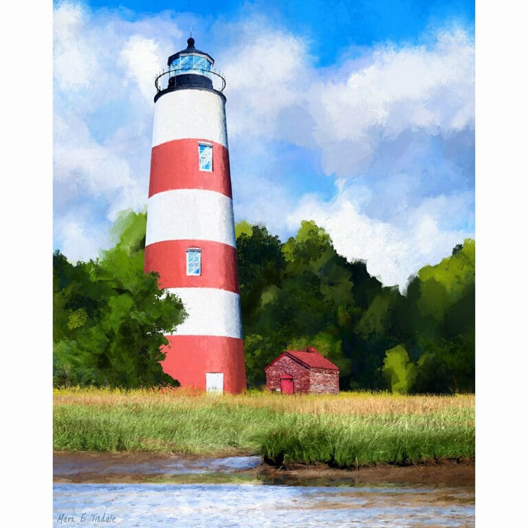 Sapelo Island Lighthouse – Georgia Coast Art Print