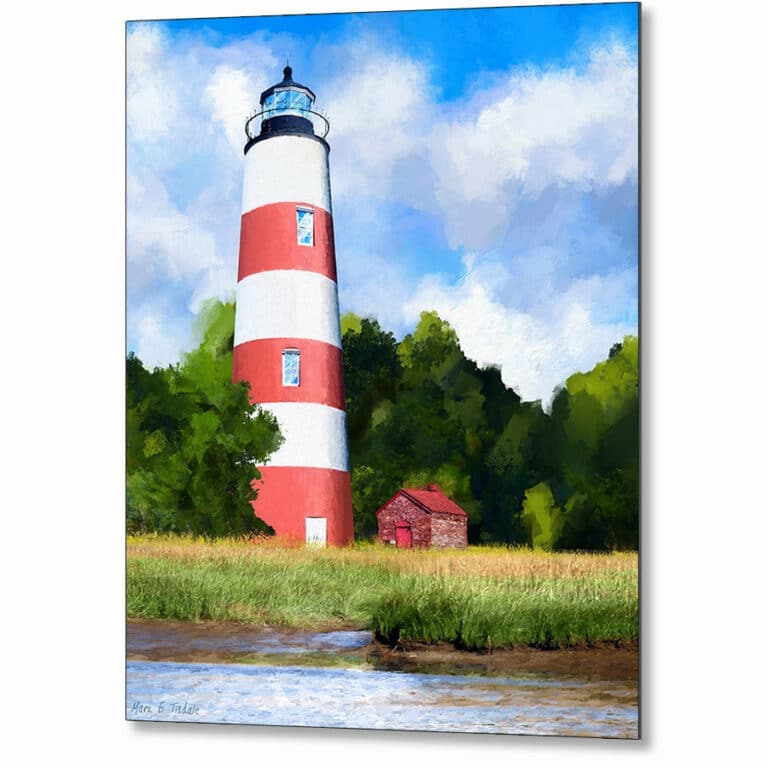 Sapelo Island Lighthouse – Georgia Coast Metal Print