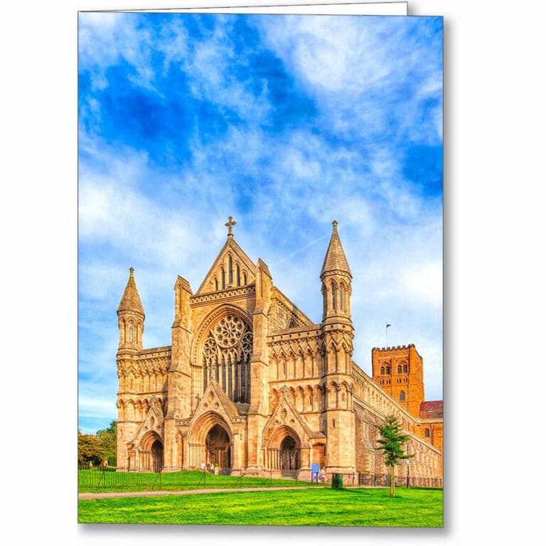 St Albans Abbey – Historic Cathedral Greeting Card