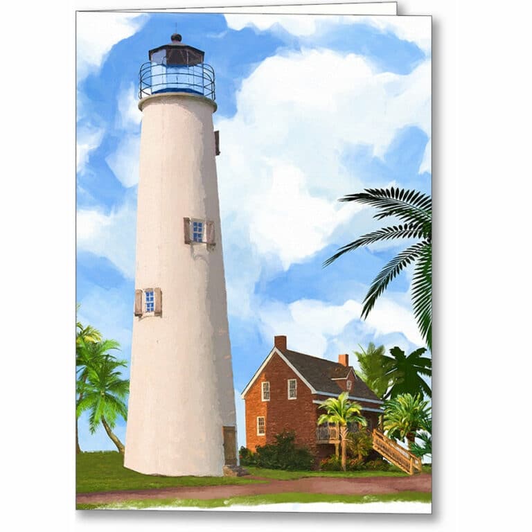 St. George Island Lighthouse – Florida Greeting Card