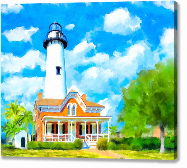 St Simons Island Lighthouse Canvas Print