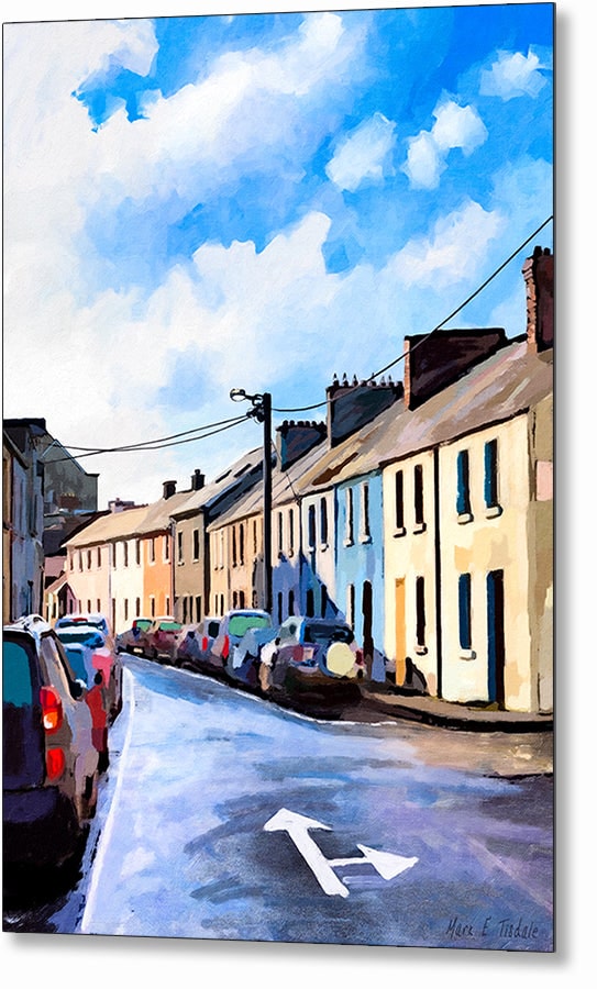 Streets of Galway – Sunny Ireland Metal Print