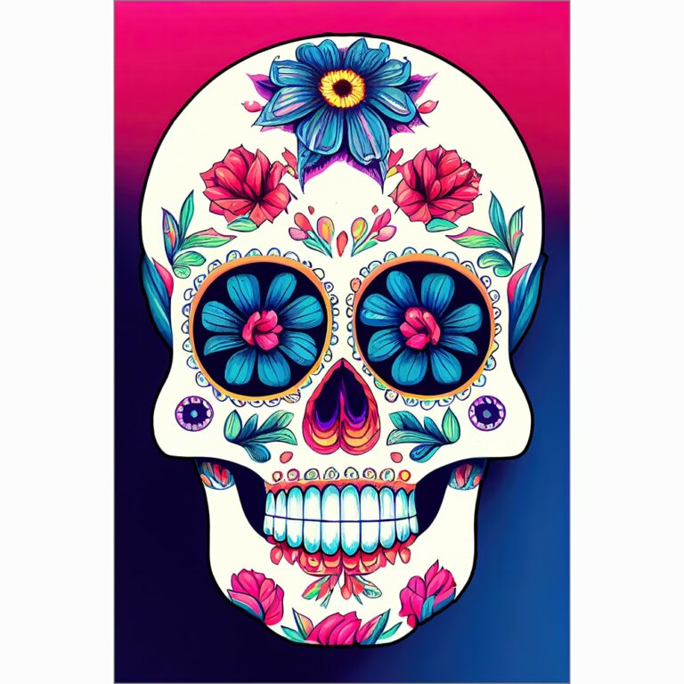 Sugar Skull – Day of the Dead Art Print