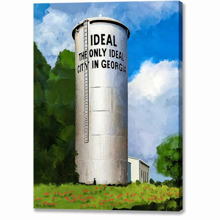 The Water Tower – Ideal Georgia Canvas Print