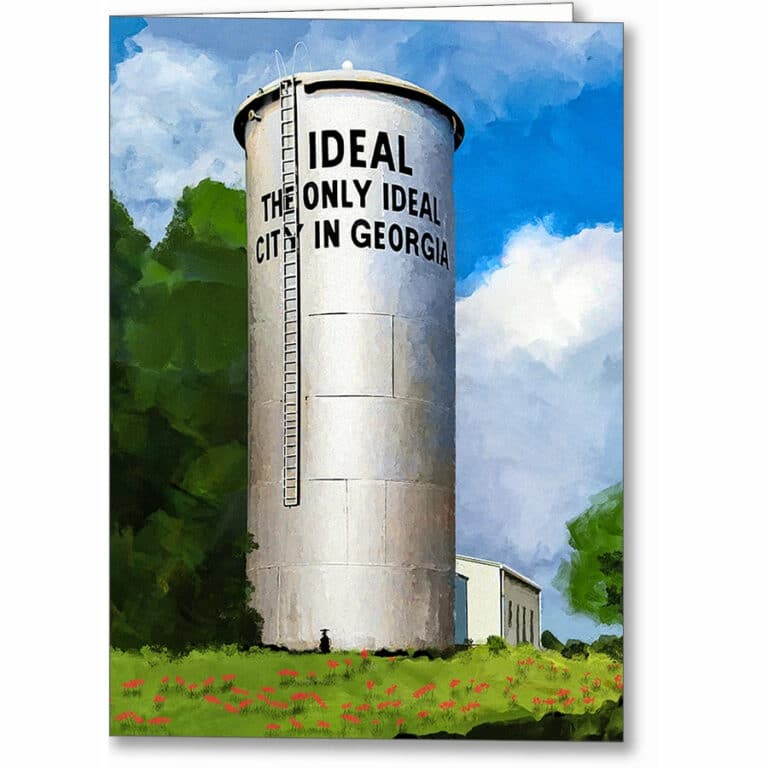 The Water Tower – Ideal Georgia Greeting Card