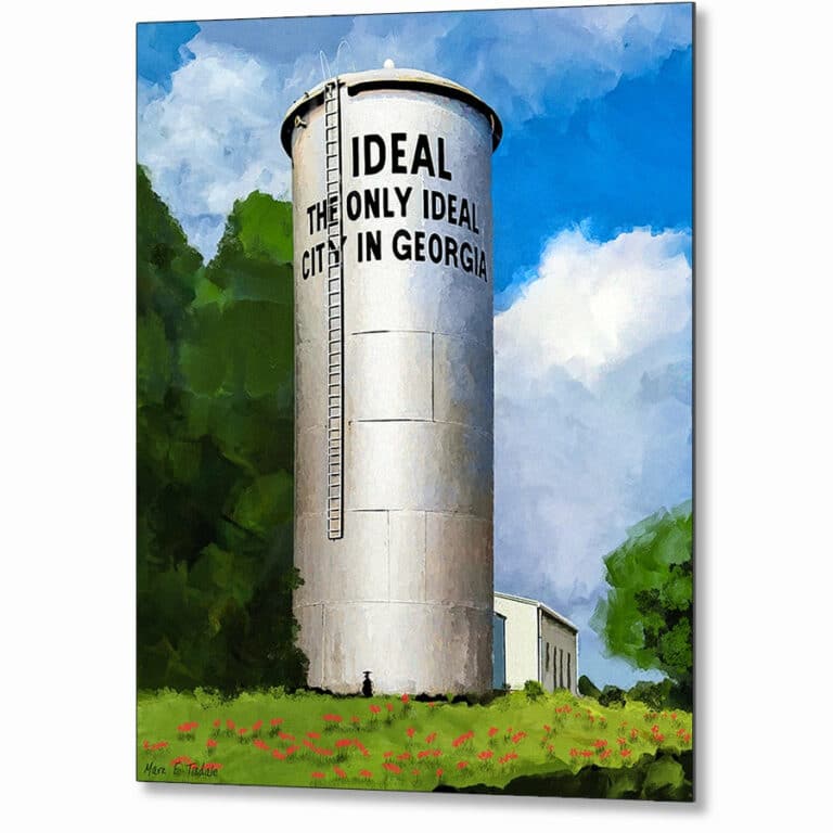 The Water Tower – Ideal Georgia Metal Print