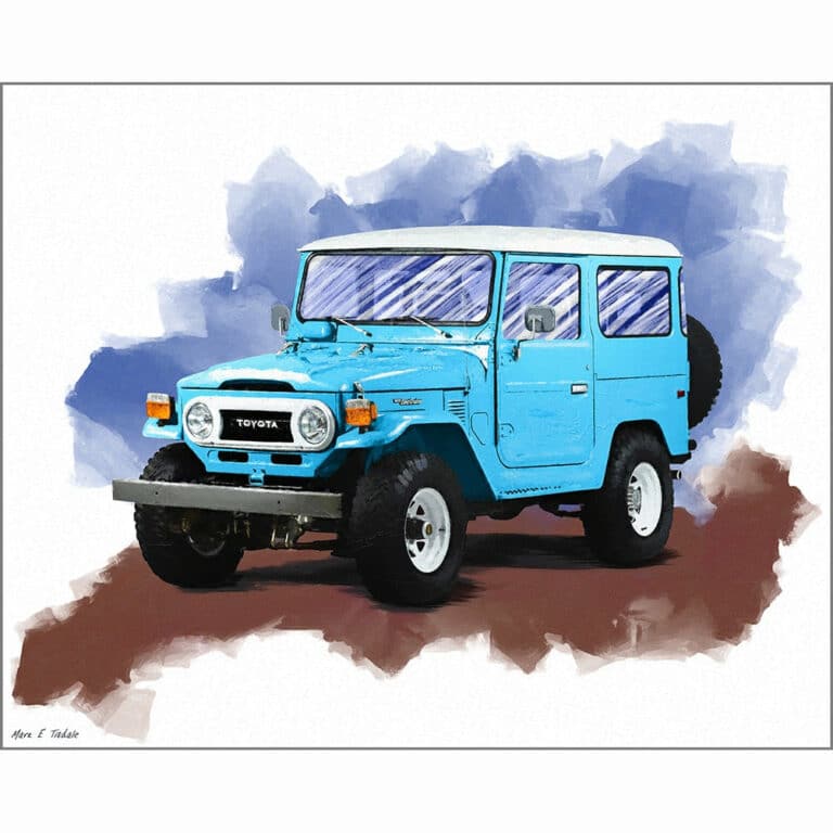 Toyota Land Cruiser FJ40 – Automotive Art Print