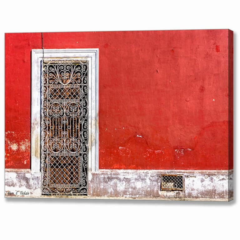 Traditional Mexican Architecture – Vibrant Merida Canvas Print