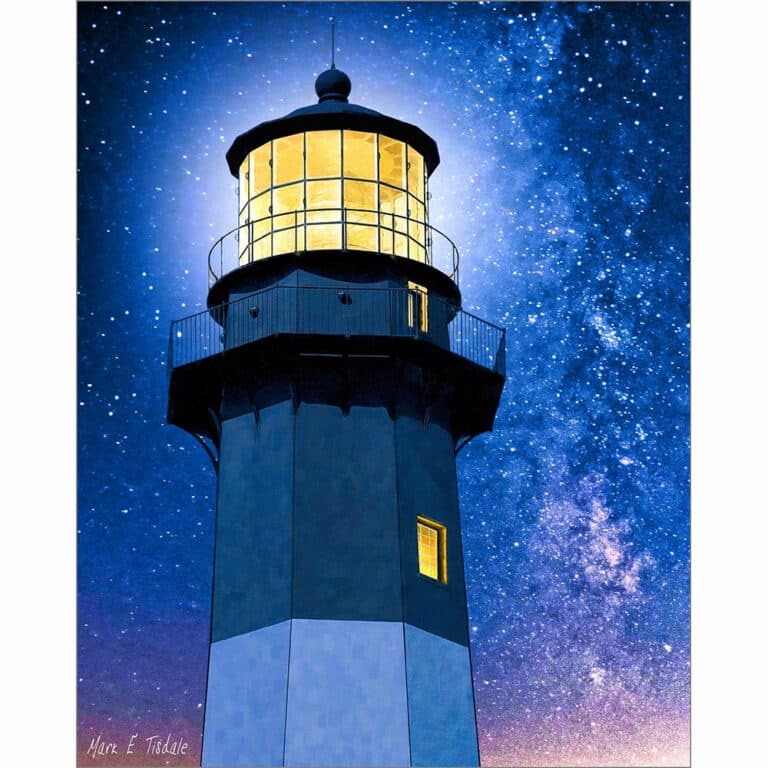 Tybee Island Lighthouse – Starry Night Art Print