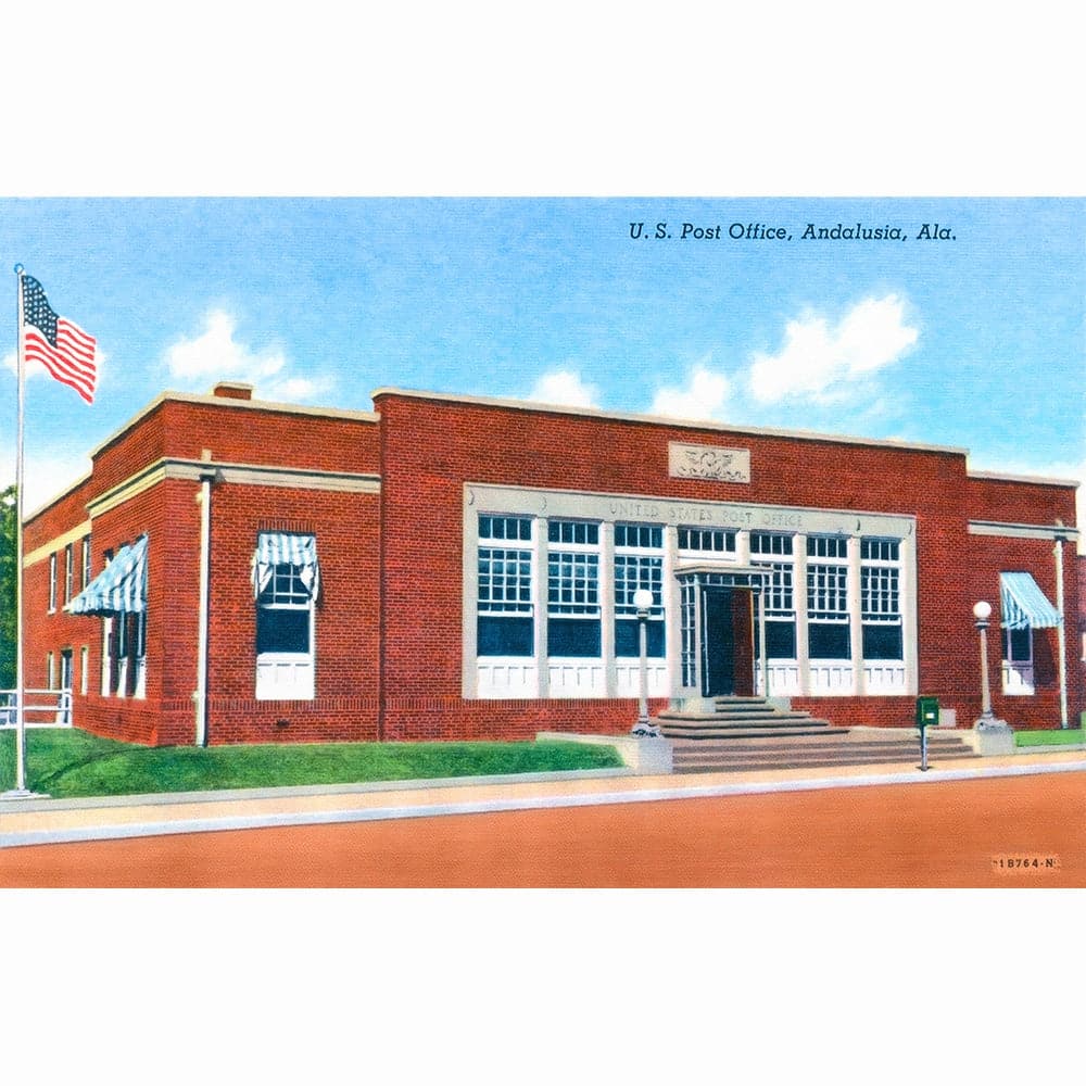 Vintage Andalusia Post Office Alabama Art Print