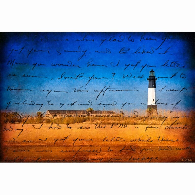 Vintage Tybee Island Lighthouse Art Print