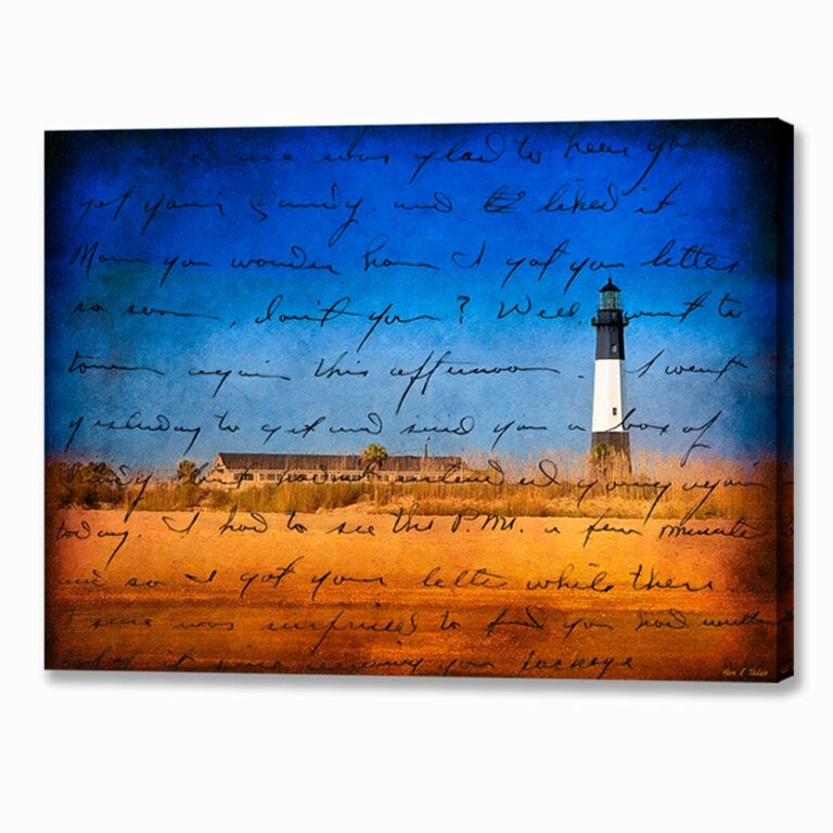 Vintage Tybee Island Lighthouse Canvas Print