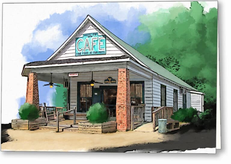 Whistle Stop Cafe – Juliette Georgia Greeting Card