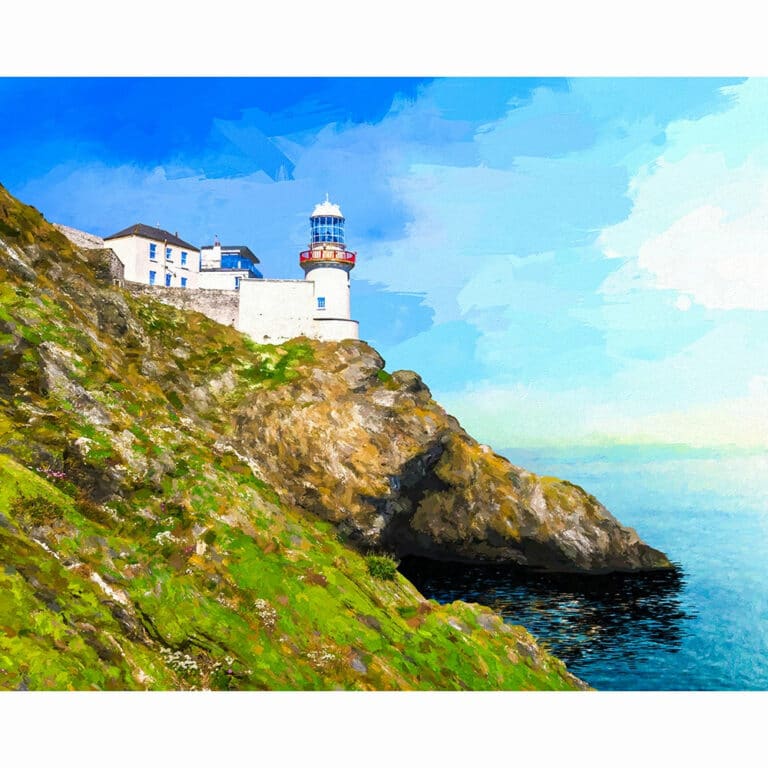 Wicklow Head Lighthouse – Ireland Art Print