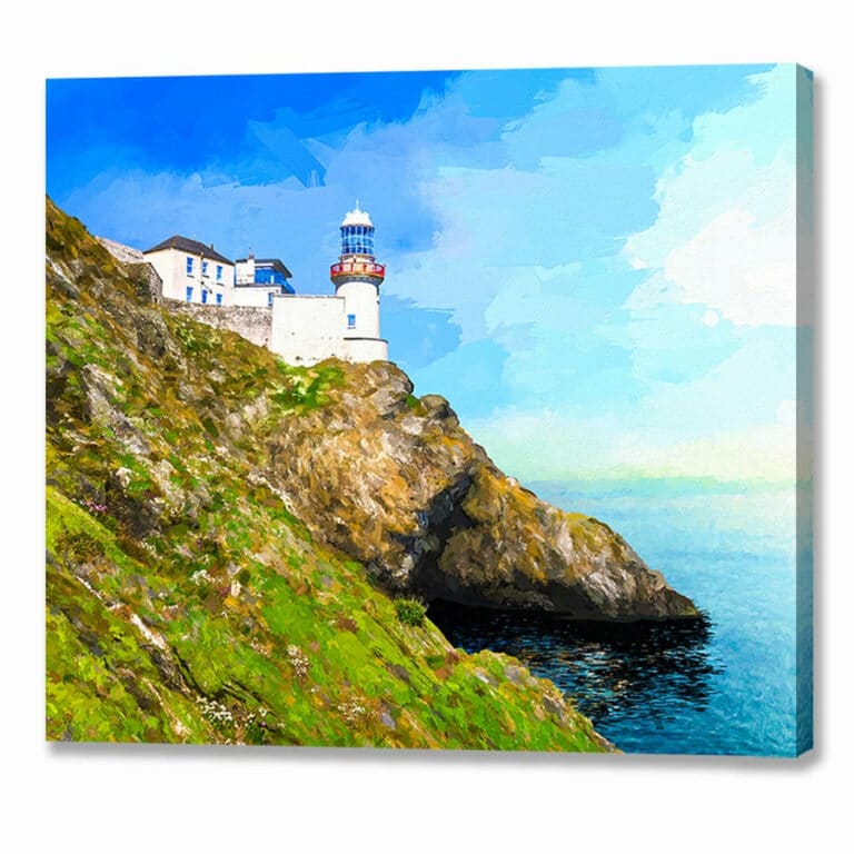 Wicklow Head Lighthouse – Ireland Canvas Print