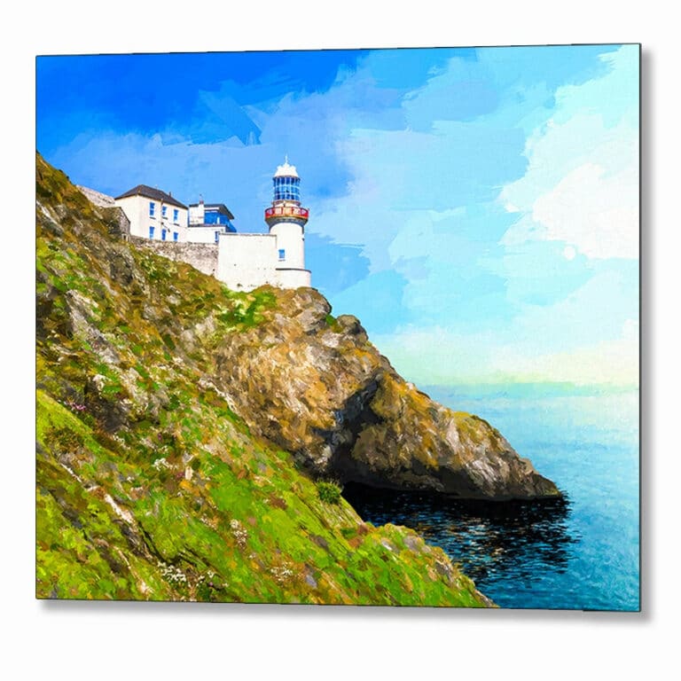 Wicklow Head Lighthouse – Ireland Metal Print