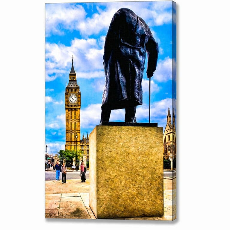 Winston Churchill – London Canvas Print