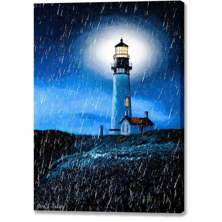 Yaquina Head Lighthouse – Oregon Coast Canvas Print